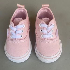 Vans Baby Newborn Girls Light Pink Original Lace-Up, Size 2